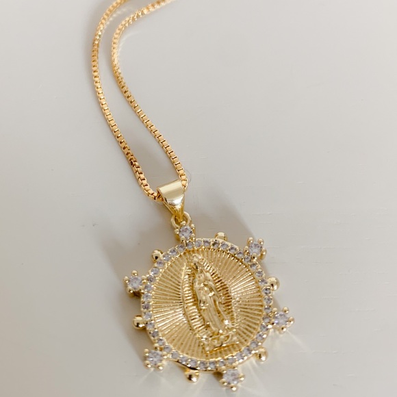 444 Style Jewelry - Lady of Guadalupe Necklace | 18k Gold Filled